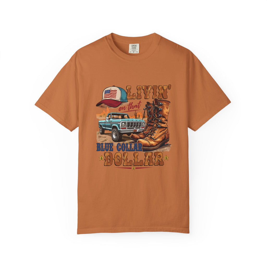 Blue Collar Dollar T-Shirt | Work Boots & Truck Graphic Tee