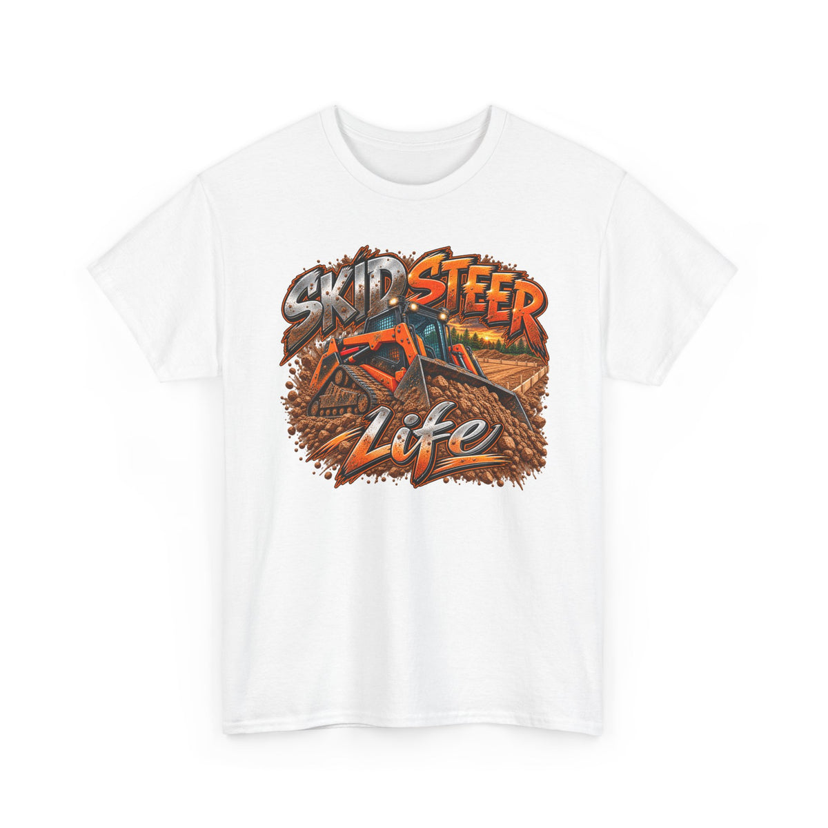 Skid Steer Life T-Shirt | Heavy Equipment Operator Shirt | Construction Worker Graphic Tee