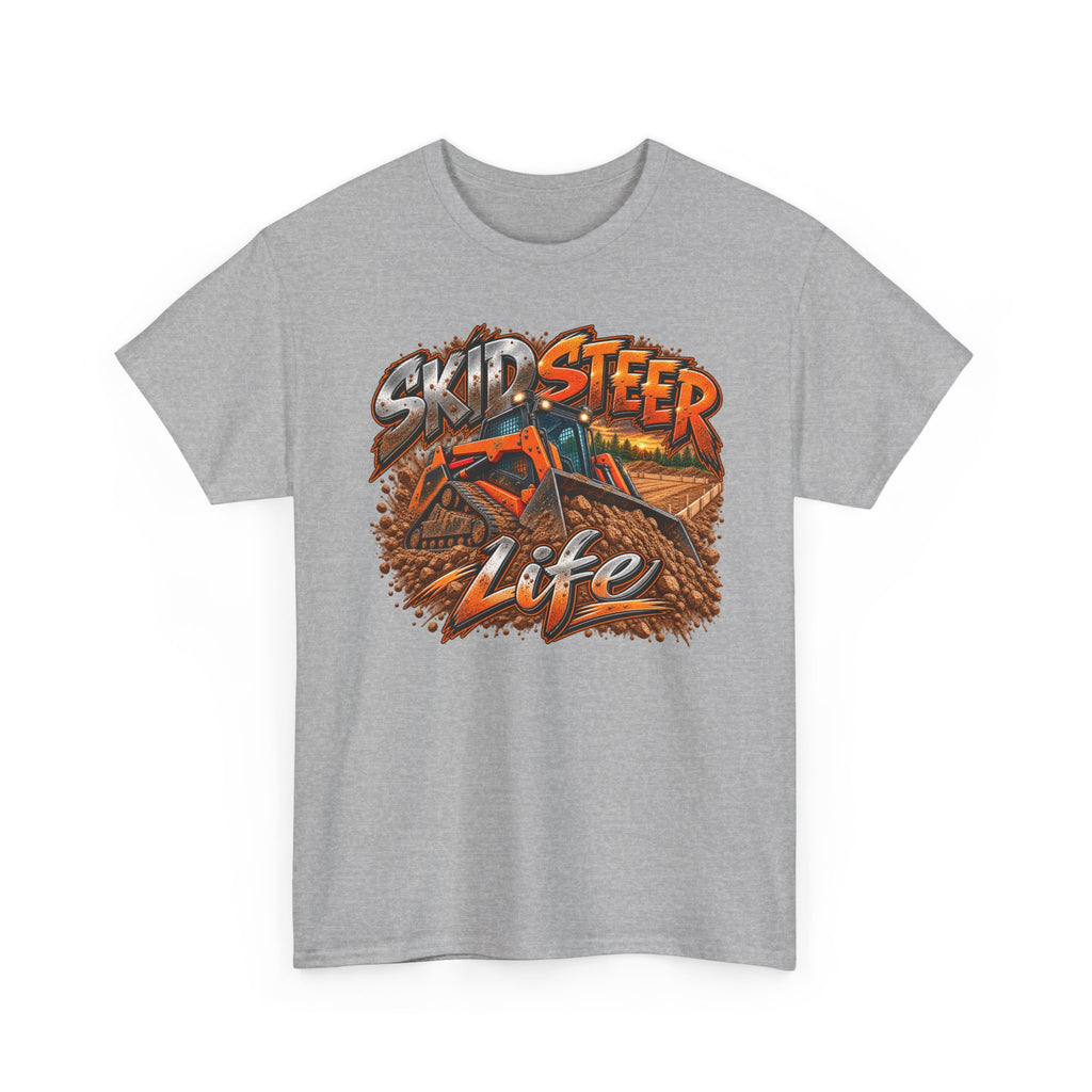 Skid Steer Life T-Shirt | Heavy Equipment Operator Shirt | Construction Worker Graphic Tee