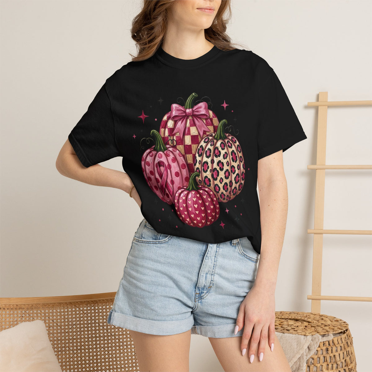 Pink Pumpkin Breast Cancer Awareness T-shirt| Fall Awareness Shirt