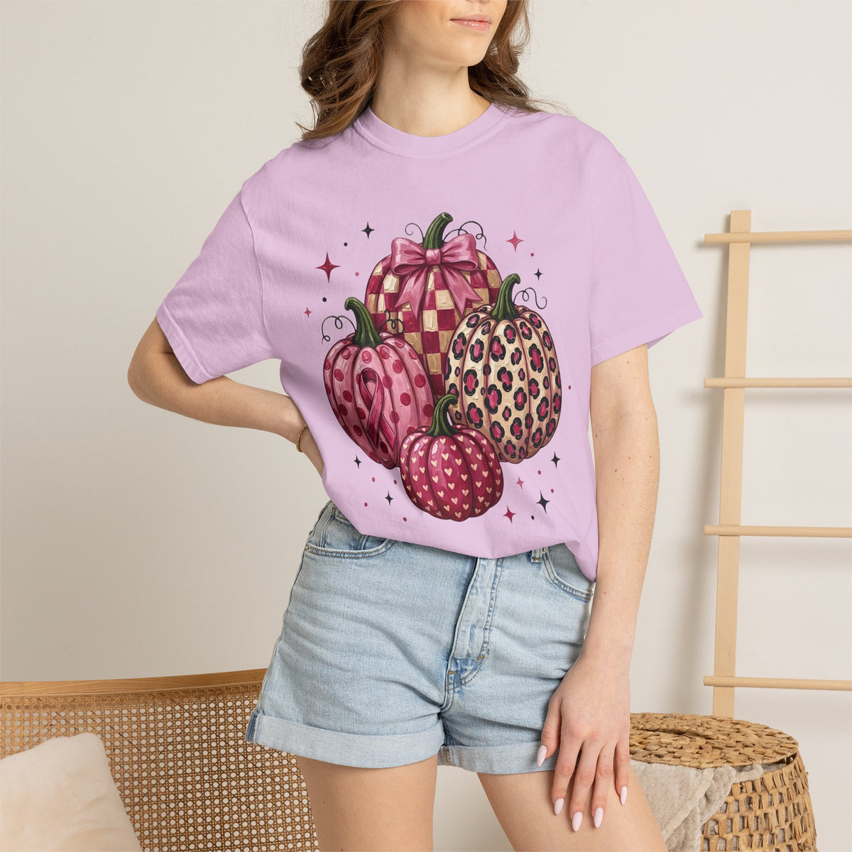 Pink Pumpkin Breast Cancer Awareness T-shirt| Fall Awareness Shirt