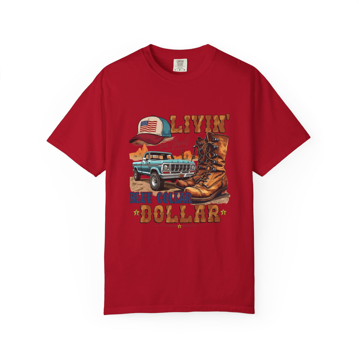 Blue Collar Dollar T-Shirt | Work Boots & Truck Graphic Tee