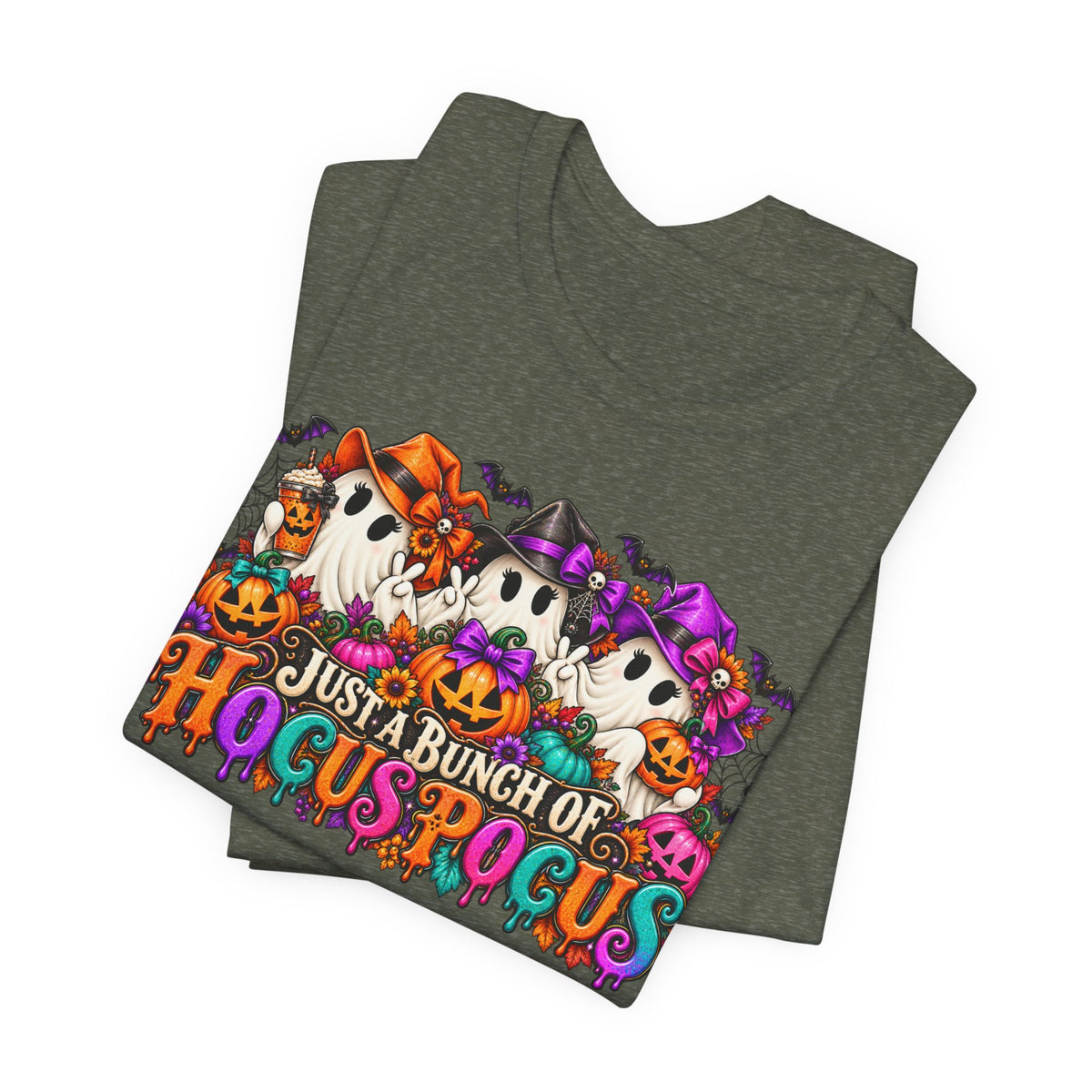 Just a Bunch of Hocus Pocus Halloween T-Shirt | Cute Ghost Graphic Tee