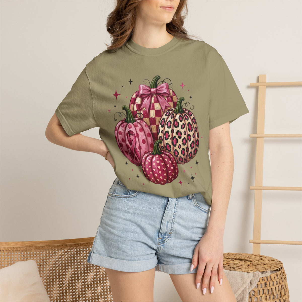 Pink Pumpkin Breast Cancer Awareness T-shirt| Fall Awareness Shirt