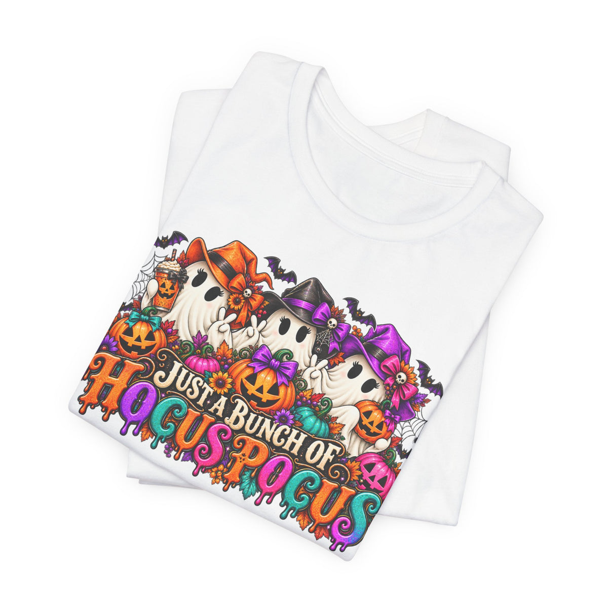 Just a Bunch of Hocus Pocus Halloween T-Shirt | Cute Ghost Graphic Tee