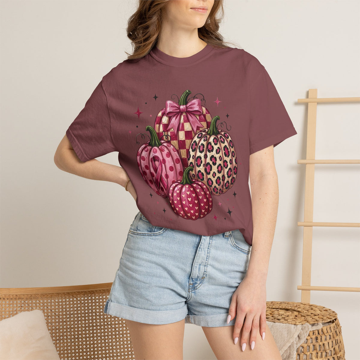 Pink Pumpkin Breast Cancer Awareness T-shirt| Fall Awareness Shirt