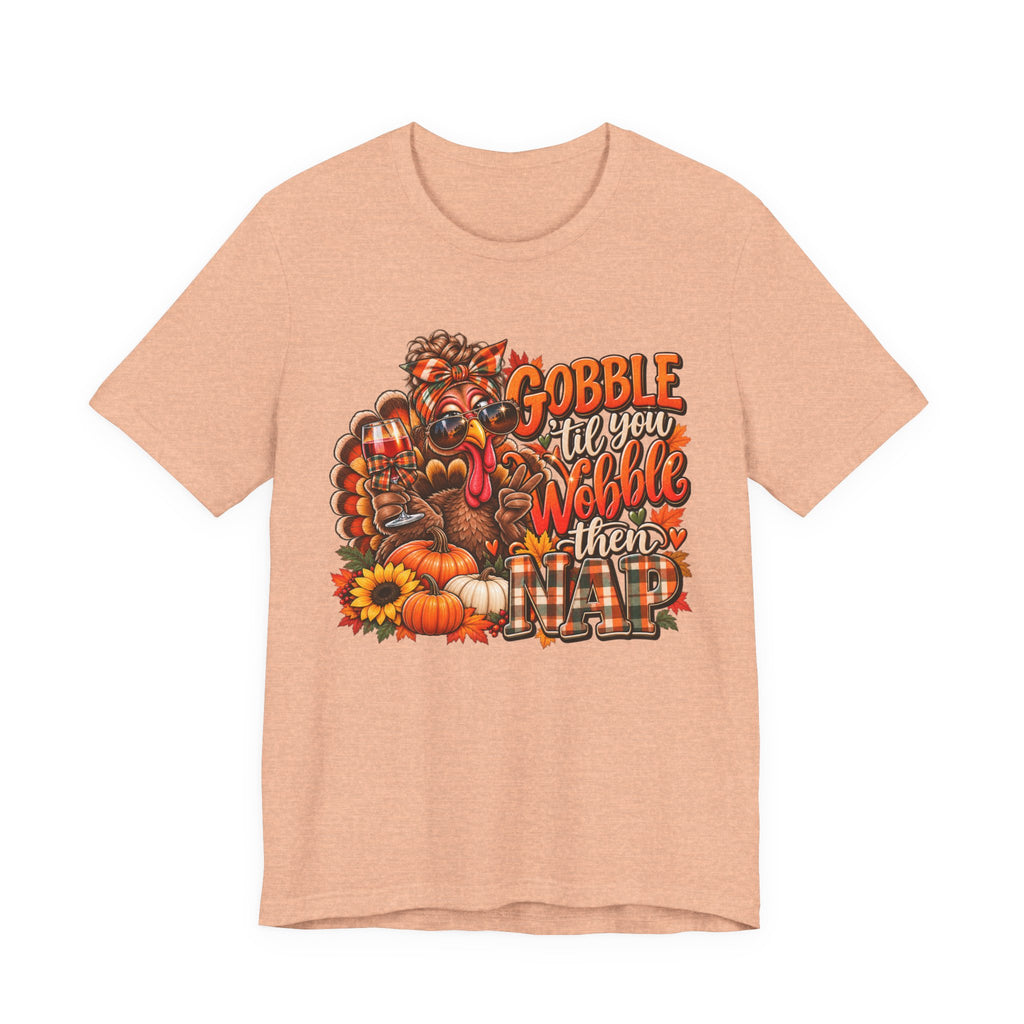 Thanksgiving Gobble Graphic T-Shirt | Funny fall Holiday Tee | Unisex Thanksgiving Shirt