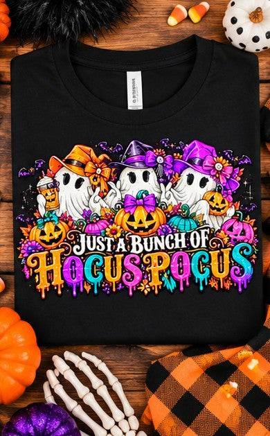 Just a Bunch of Hocus Pocus Halloween T-Shirt | Cute Ghost Graphic Tee