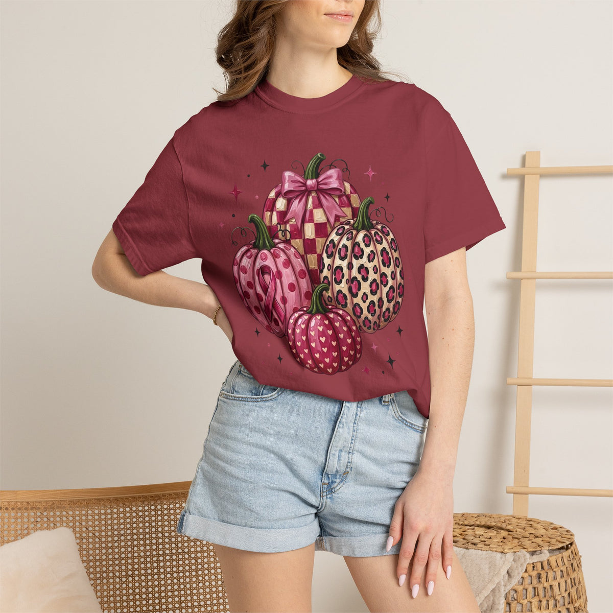 Pink Pumpkin Breast Cancer Awareness T-shirt| Fall Awareness Shirt