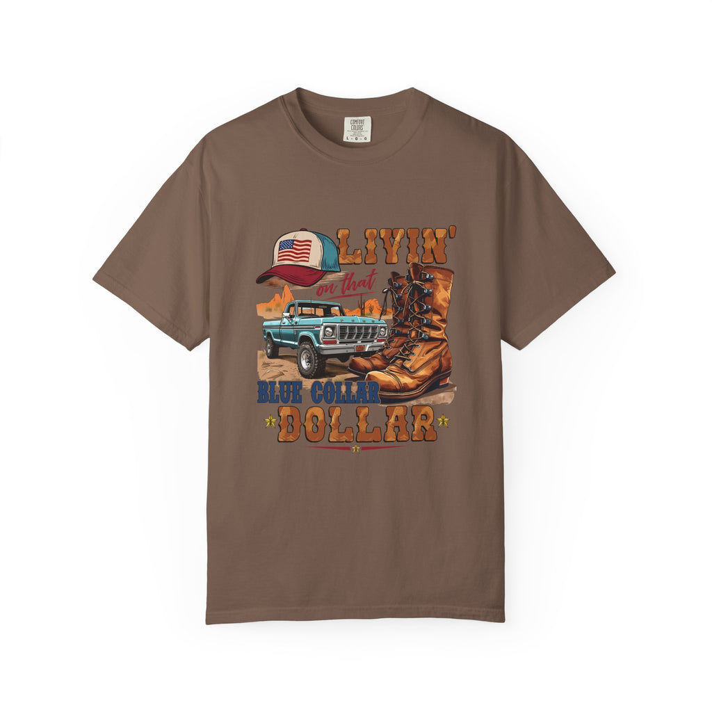 Blue Collar Dollar T-Shirt | Work Boots & Truck Graphic Tee