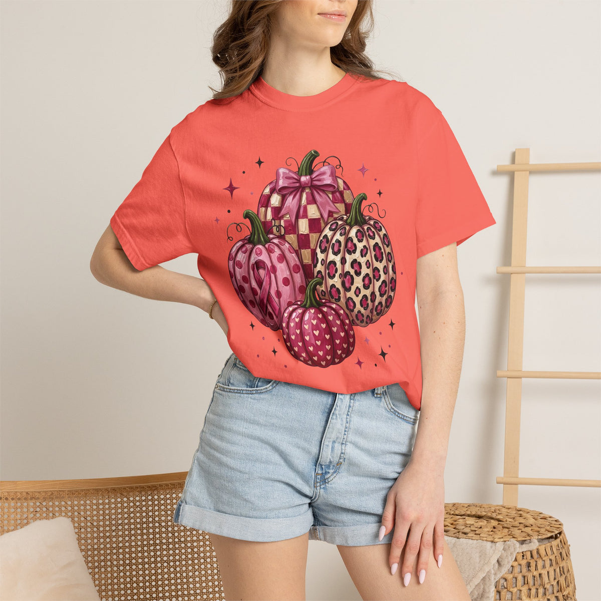 Pink Pumpkin Breast Cancer Awareness T-shirt| Fall Awareness Shirt
