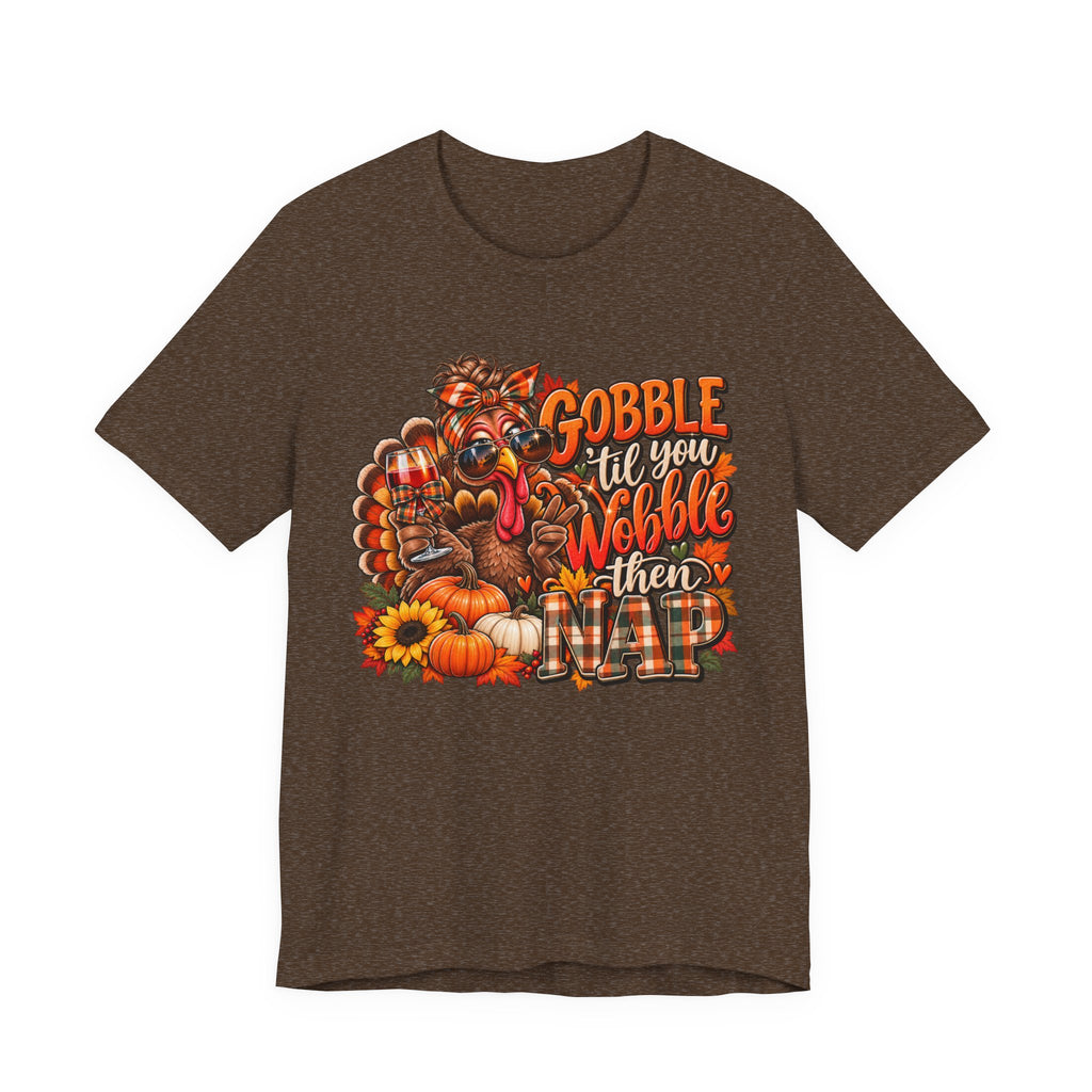 Thanksgiving Gobble Graphic T-Shirt | Funny fall Holiday Tee | Unisex Thanksgiving Shirt