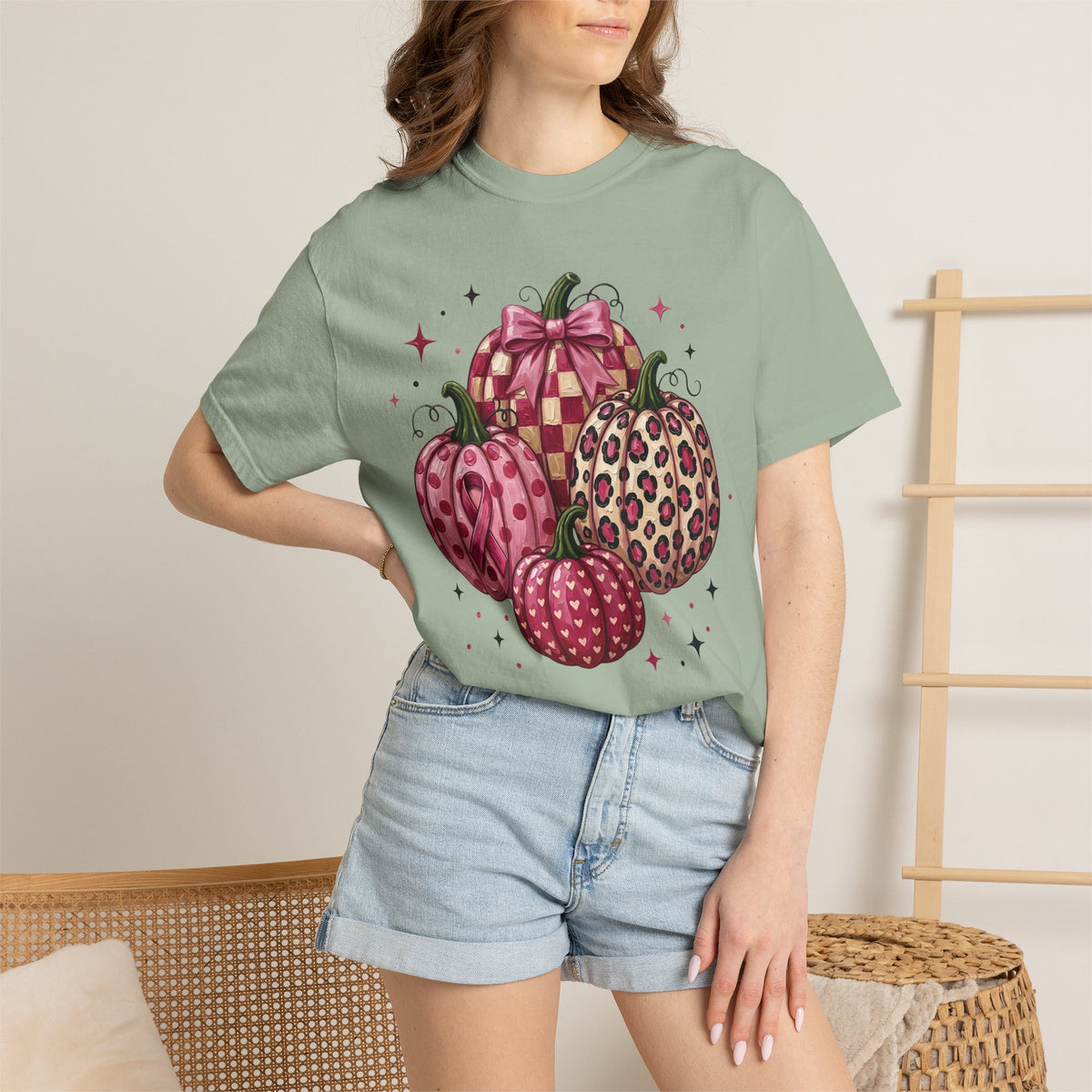 Pink Pumpkin Breast Cancer Awareness T-shirt| Fall Awareness Shirt