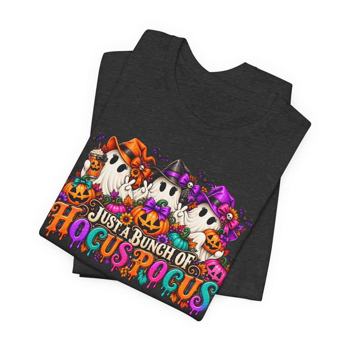 Just a Bunch of Hocus Pocus Halloween T-Shirt | Cute Ghost Graphic Tee