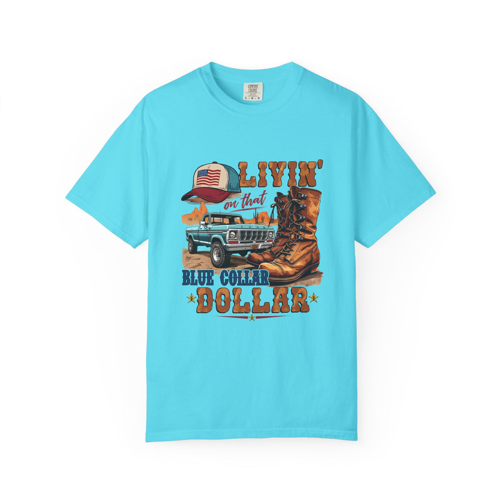 Blue Collar Dollar T-Shirt | Work Boots & Truck Graphic Tee