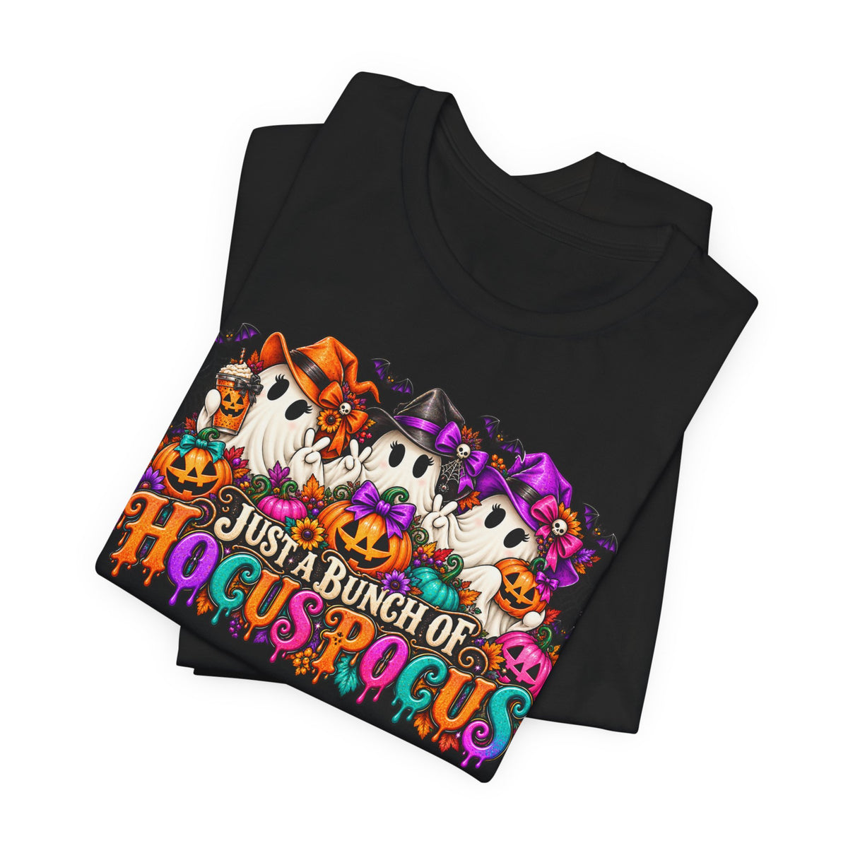 Just a Bunch of Hocus Pocus Halloween T-Shirt | Cute Ghost Graphic Tee