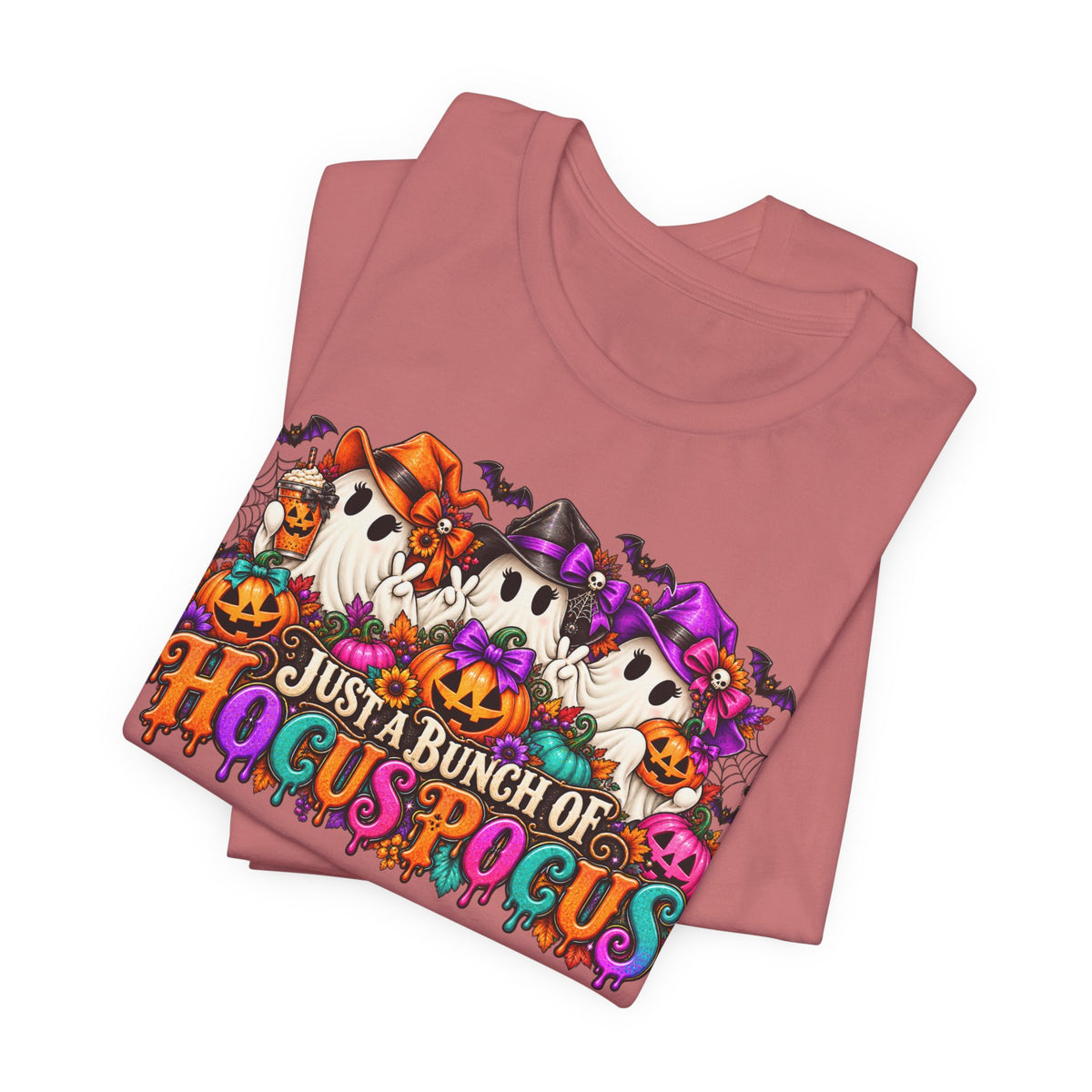 Just a Bunch of Hocus Pocus Halloween T-Shirt | Cute Ghost Graphic Tee